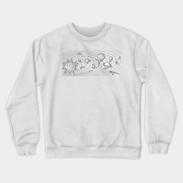 All Space Crewneck Sweatshirt by Hogan